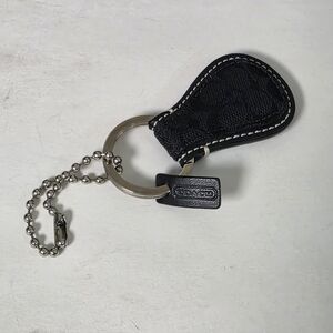 Coach Signature Tear Drop Key Fob Or Bag Charm
